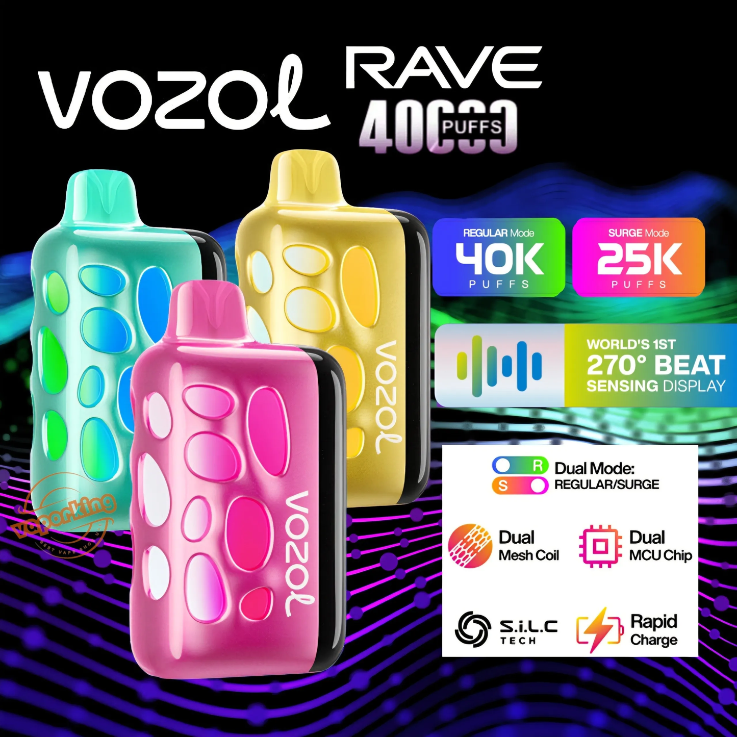 Vozol RAVE 40K Puffs