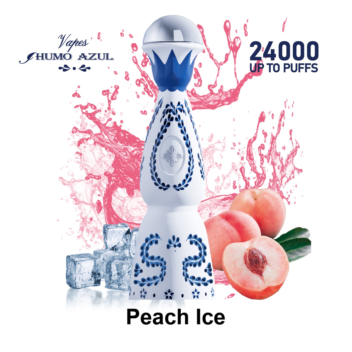 Humo Azul Tequila 24000 24K Puffs, 2% , Disposable Vape (10 pcs)
