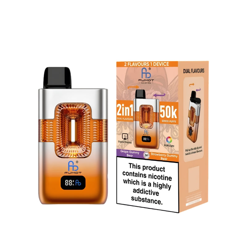 Fumot ECO 2in1 Dual Flavour 50000 50K Puffs, Disposable Vape（10 pcs）