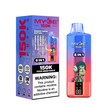 MYDE 8in1 150000 150K Puffs , Disposable Vape