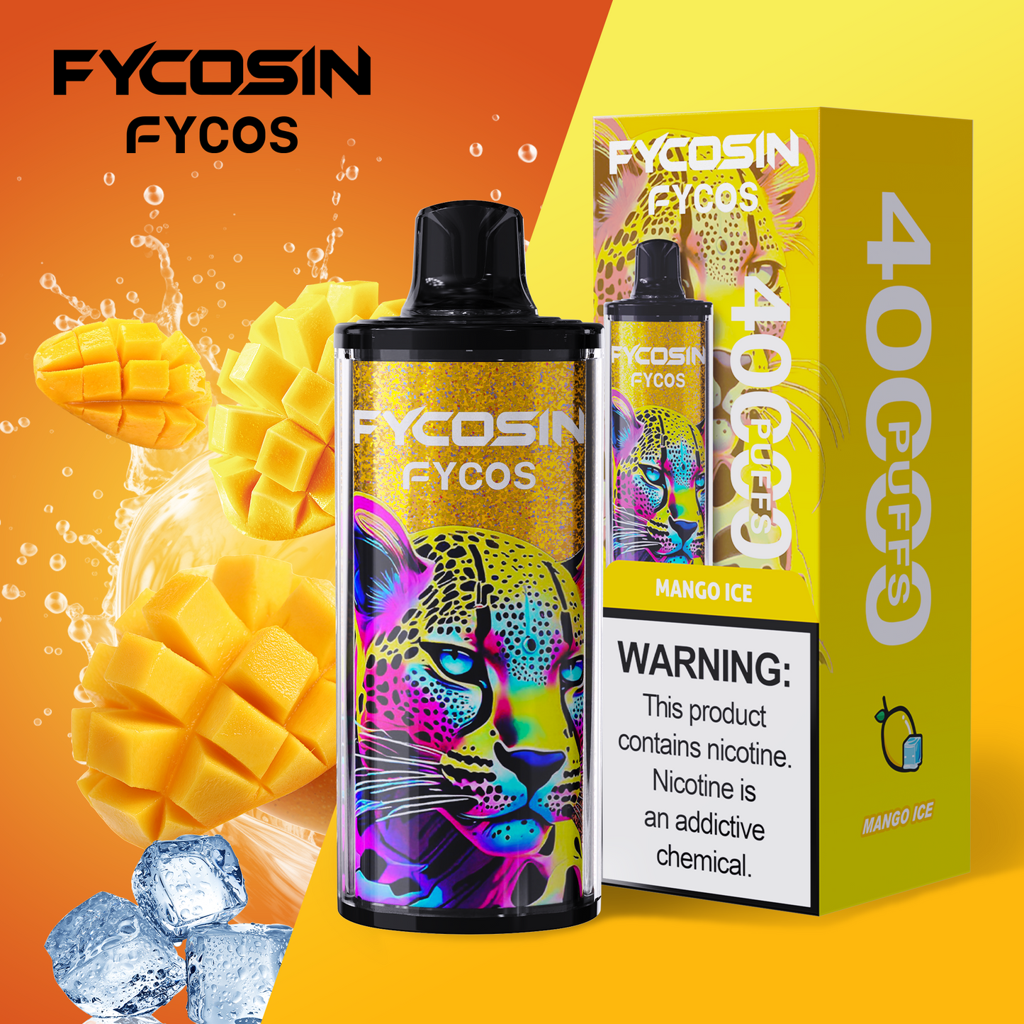 FYCOSin 40K Puffs, Disposable Vape ( MOQ : 10pcs / Pack )