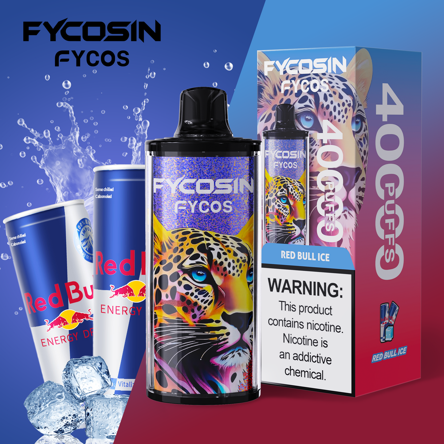 FYCOSin 40K Puffs, Disposable Vape ( MOQ : 10pcs / Pack )