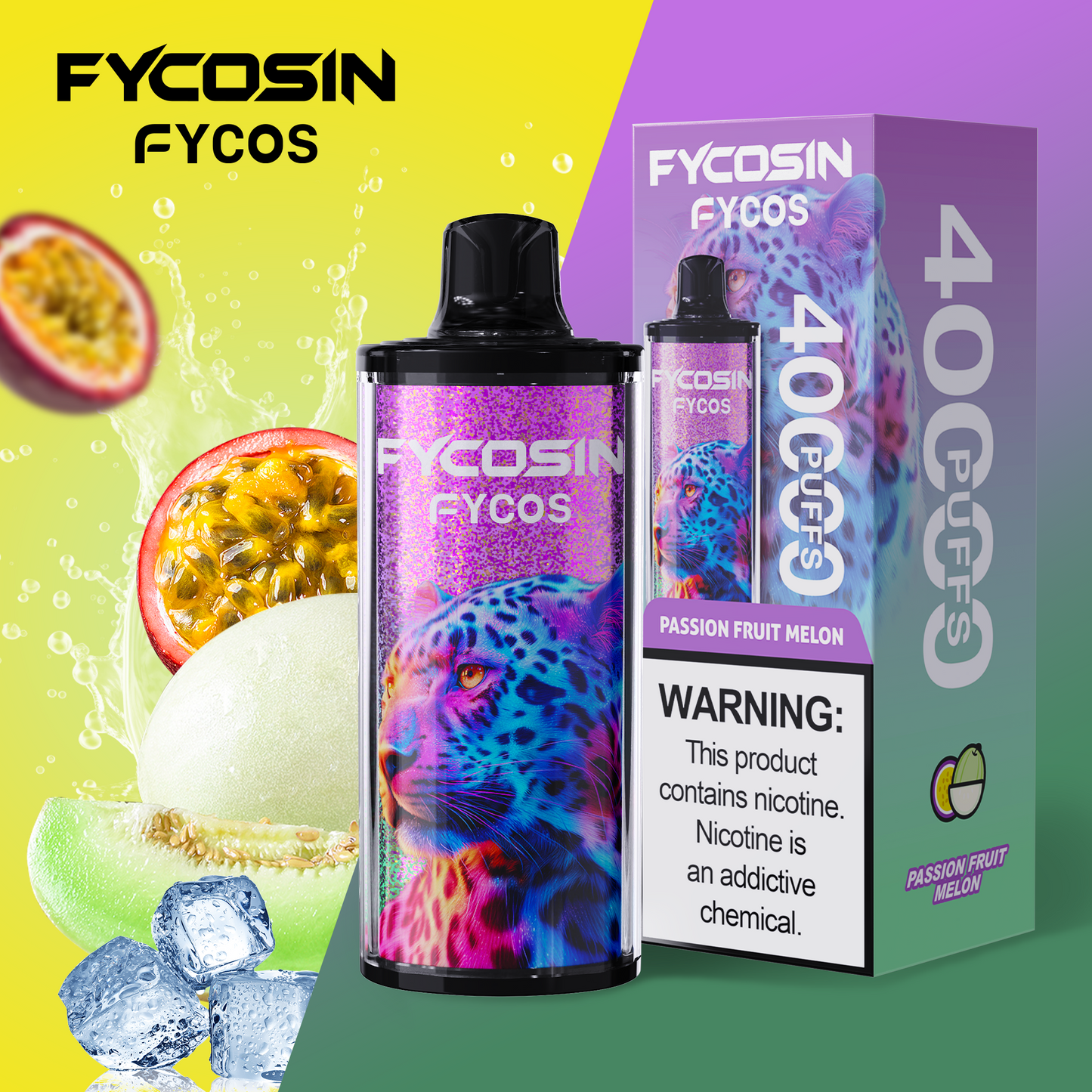 FYCOSin 40K Puffs, Disposable Vape ( MOQ : 10pcs / Pack )