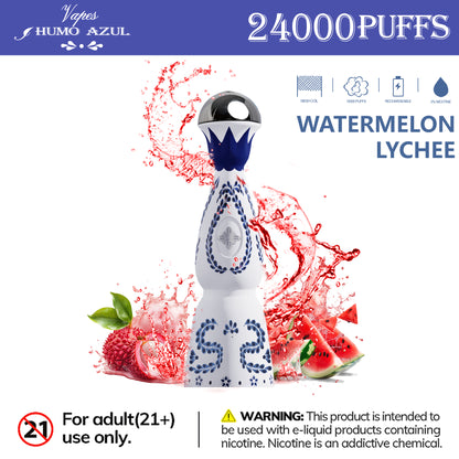 Humo Azul Tequila 24000 24K Puffs, 2% , Disposable Vape (10 pcs)