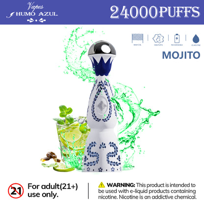 Humo Azul Tequila 24000 24K Puffs, 2% , Disposable Vape (10 pcs)