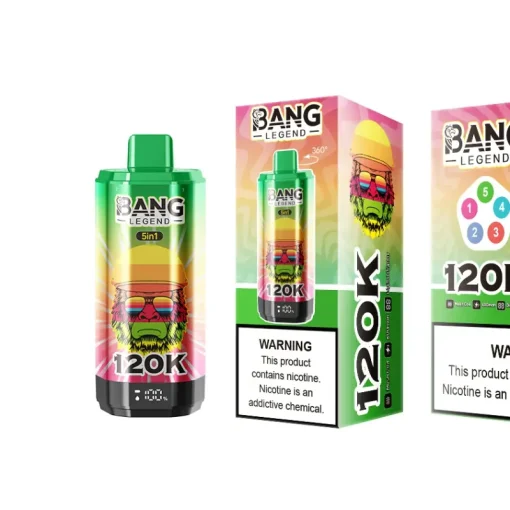 Bang Legend 120K Puffs, 5in1 Flavours， Disposable Vape