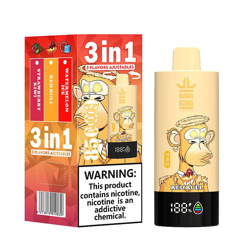 Bang King Triple 85K Puffs, 3in1 Flavors Disposable Vape
