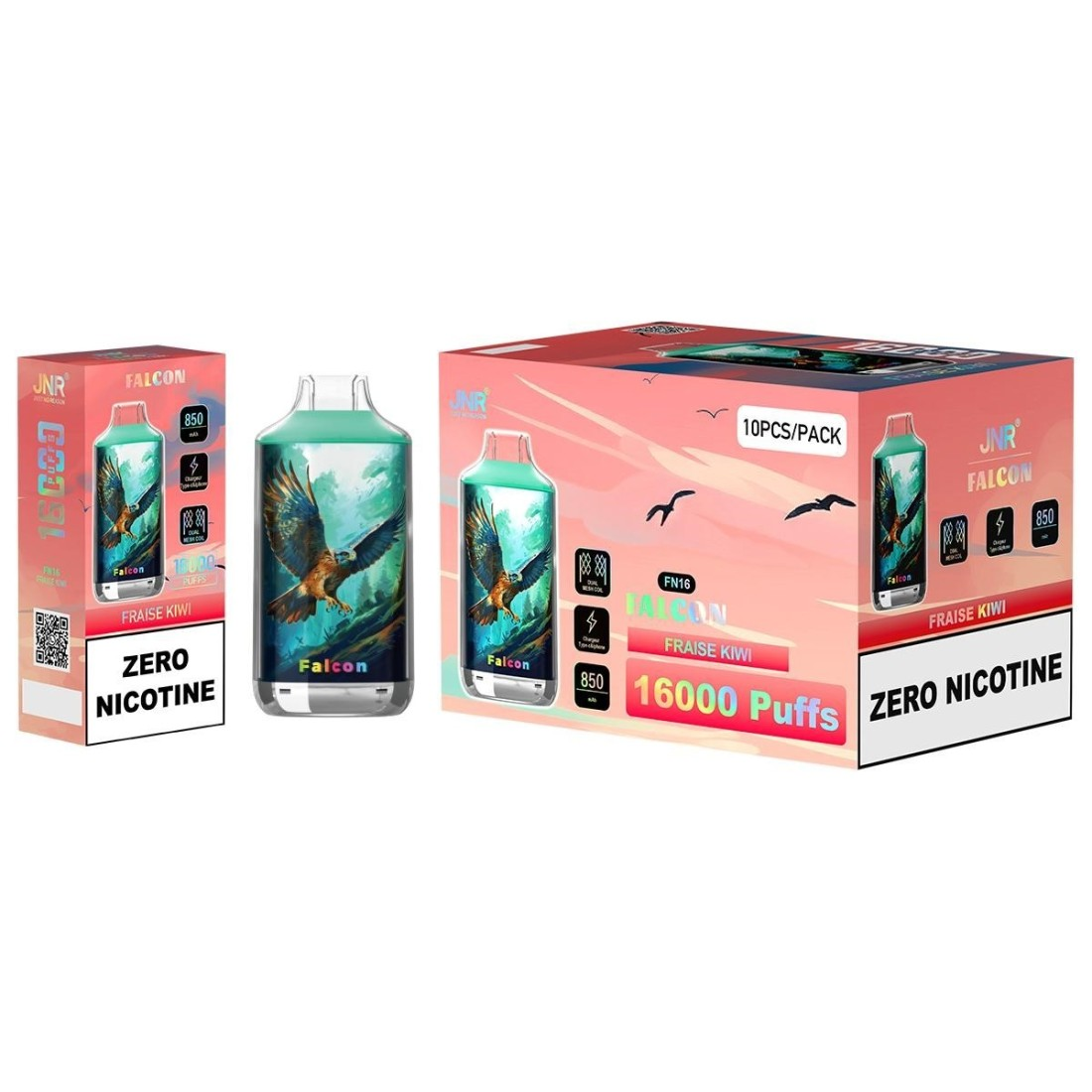 puff jnr falcon 16k sans nicotine JNR – Falcon 16K – Disposable Vape – BesteVape main image 1