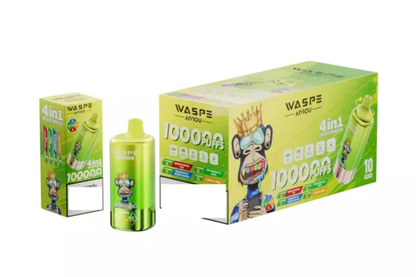 WASPE 100K Puffs, 4in1, Disposable Vape