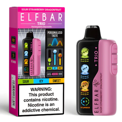 Elf Bar TRIO 40000 Puffs, Disposable Vape ( MOQ : 10pcs / Pack )