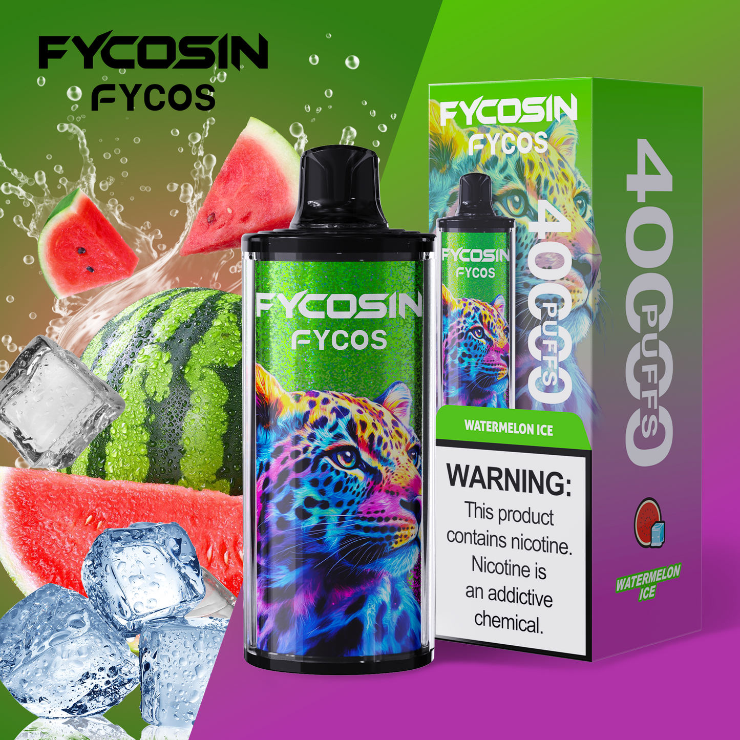 FYCOSin 40K Puffs, Disposable Vape ( MOQ : 10pcs / Pack )