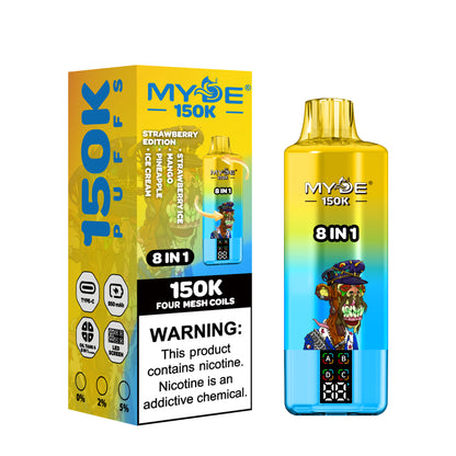 MYDE 8in1 150000 150K Puffs , Disposable Vape