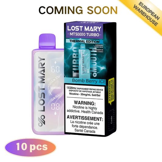 Lost Mary TURBO 50000 50K Puffs, 5% Disposable Vape (10 pcs)