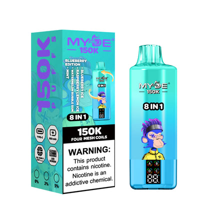 MYDE 8in1 150000 150K Puffs , Disposable Vape
