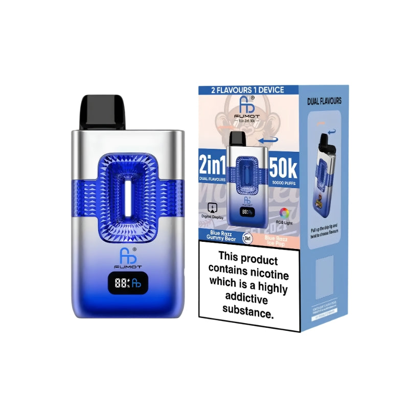 Fumot ECO 2in1 Dual Flavour 50000 50K Puffs, Disposable Vape（10 pcs）