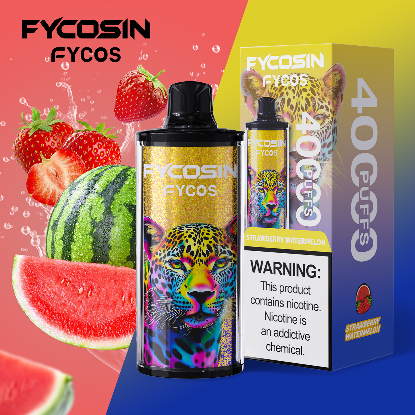 FYCOSin 40K Puffs, Disposable Vape ( MOQ : 10pcs / Pack )