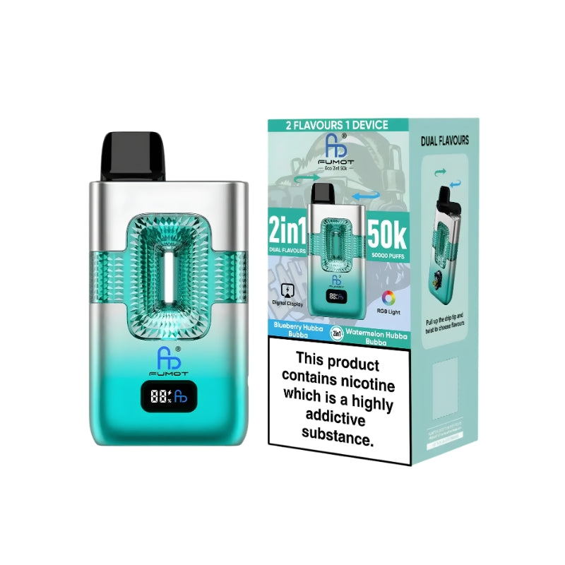 Fumot ECO 2in1 Dual Flavour 50000 50K Puffs, Disposable Vape（10 pcs）