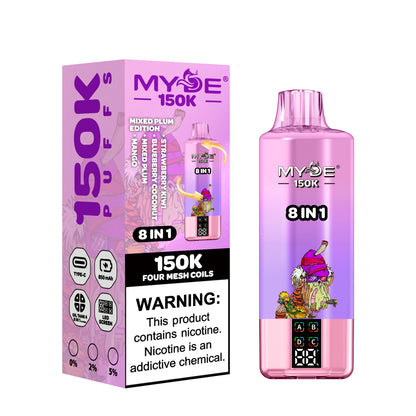 MYDE 8in1 150000 150K Puffs , Disposable Vape