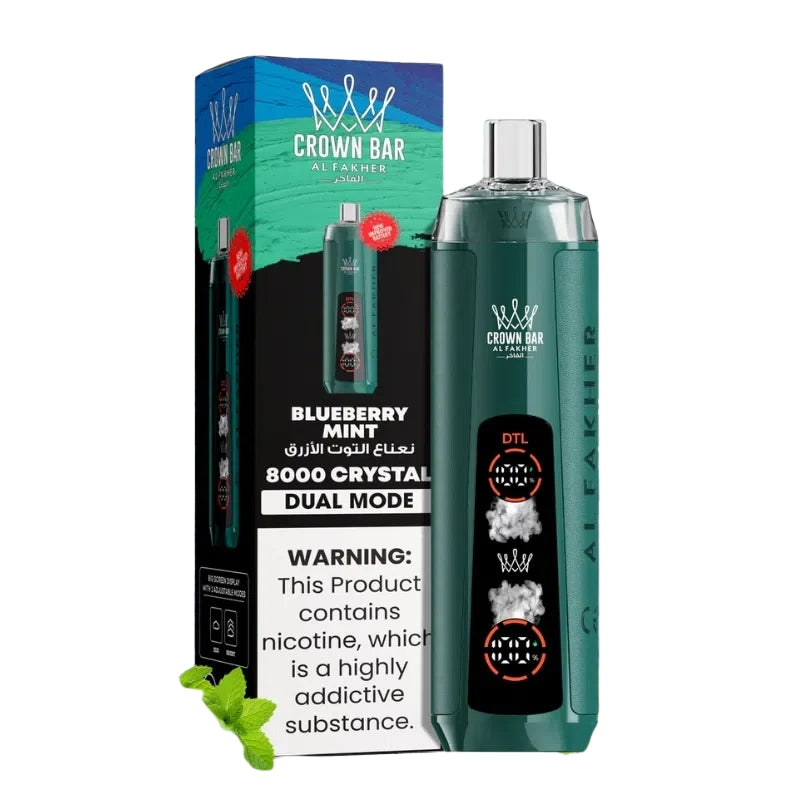 AL Fakher Crown Bar 8000 Puffs Crystal, Disposable Vape 01