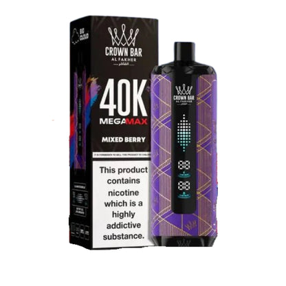 AL Fakher Mega Max 40K Puffs Crown Bar Shisha , Disposable Vape