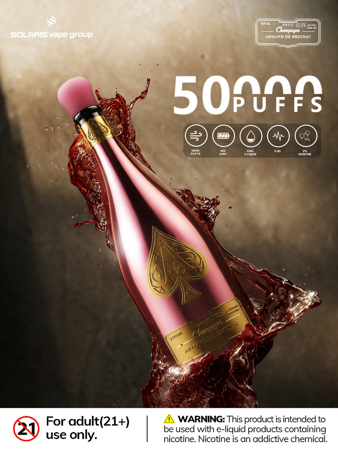 ARMAND DE BRIGNAC 50000 Puffs