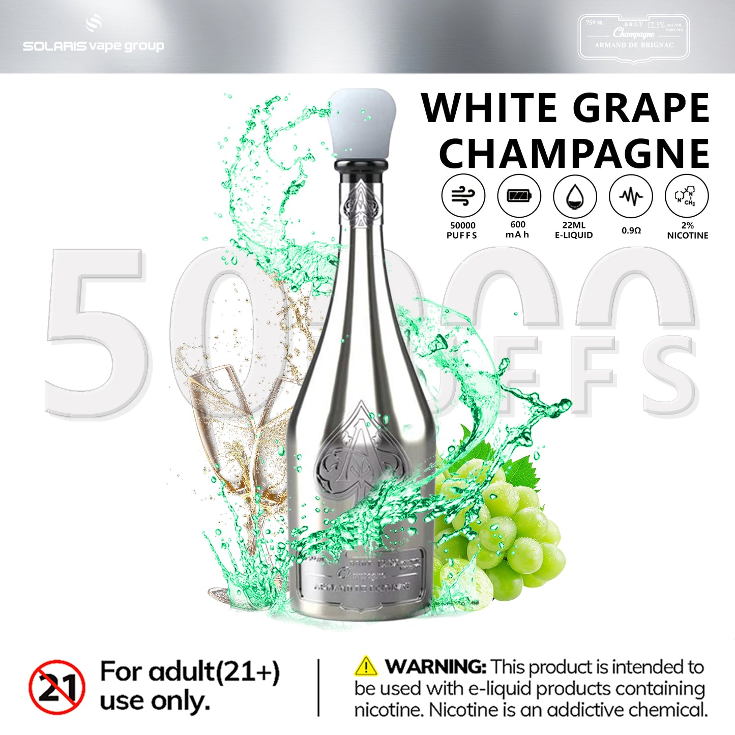 ARMAND DE BRIGNAC 50000 Puffs,  gold