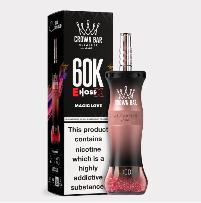 Al Fakher 60K Puffs E Hose X Hookah Disposable Vape,AL 