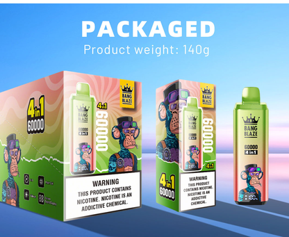 Bang Blaze 4in1 60000 60K Puffs, Disposable Vape256