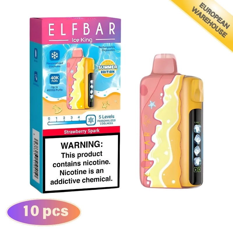 Elf Bar Ice King Summer Edition 40000 40K Puffs, Disposable Vape  10 pcs