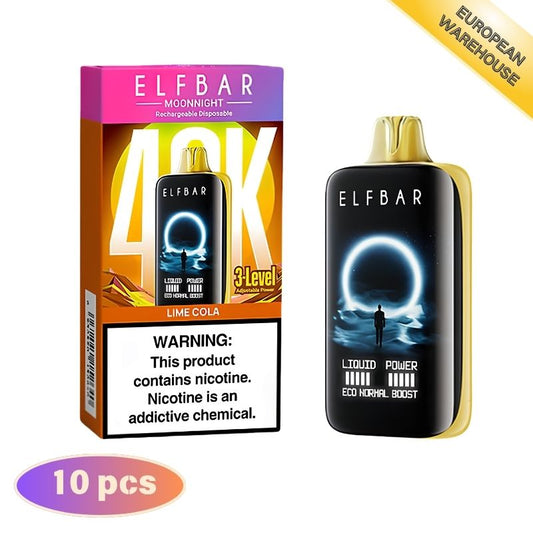 Elf Bar Moon Night 40000 40K Puffs, Disposable Vape（10 pcs）
