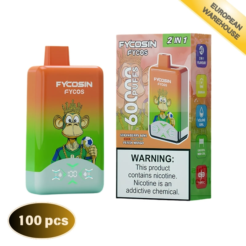 FYCOS Dual Flavour 60000 60K Puffs, Disposable Vape  (100 pcs)