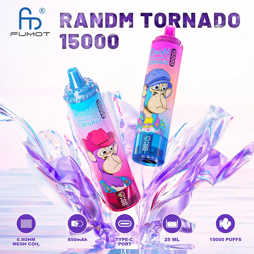 Fumot RandM Tornado 15000 Puffs, 2%, Disaposable Vape 10