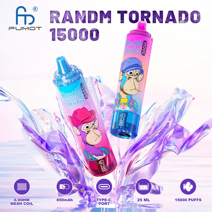 Fumot RandM Tornado 15000 Puffs, 2%, Disaposable Vape 10