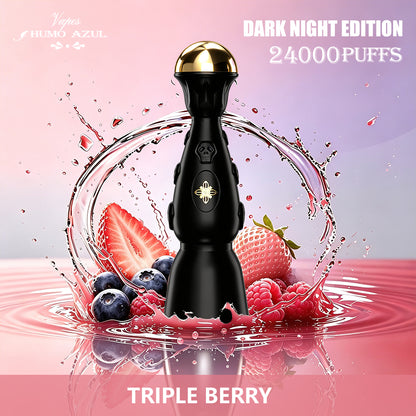 Humo Azul 24000 Dark Night Edition 24000 24K Puffs, 2% Disposable Vape (10 pcs)