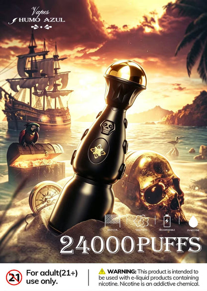 Humo Azul Dark Night Edition 24000 24K Puffs
