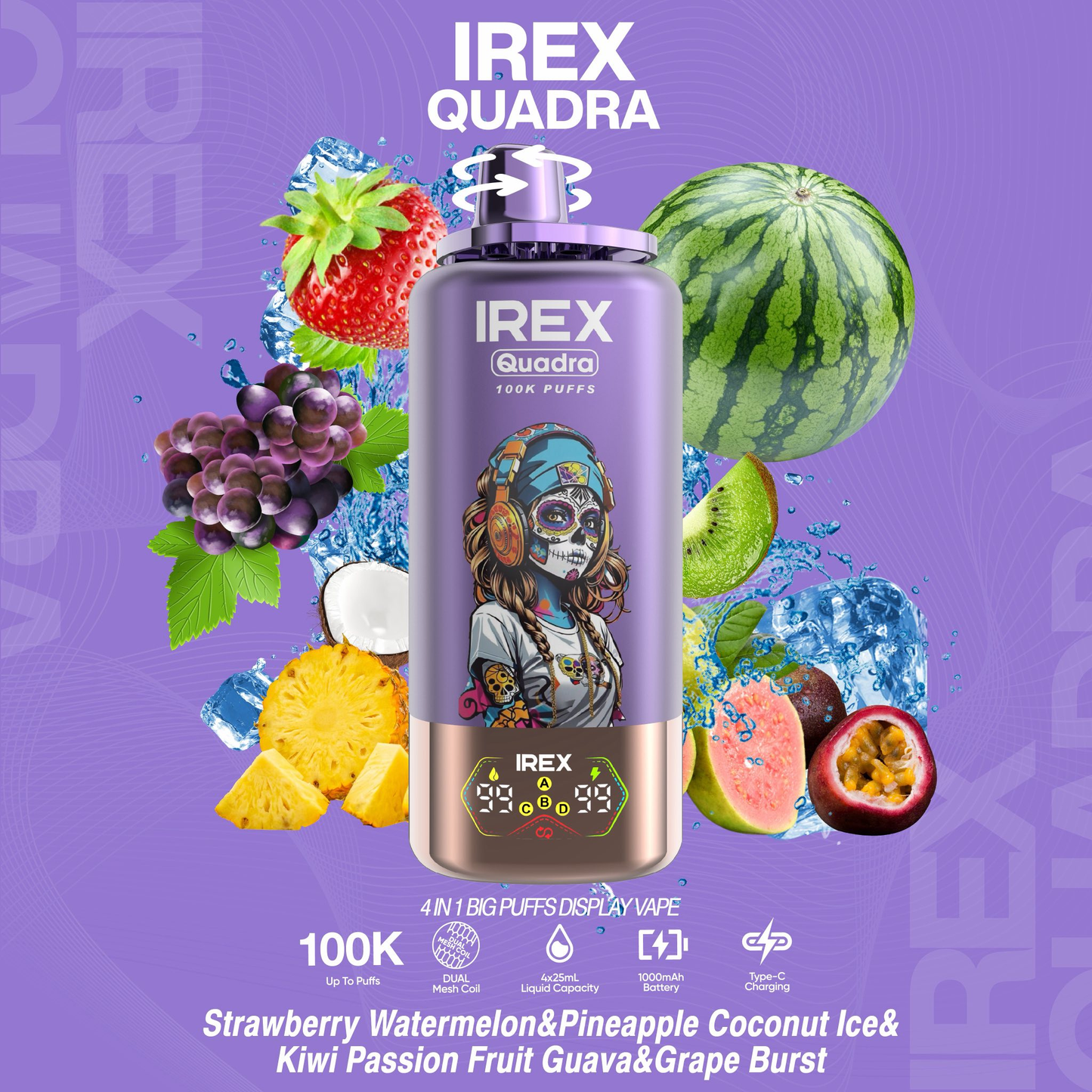 IREX QUADRA 4 in 1 100K Puffs