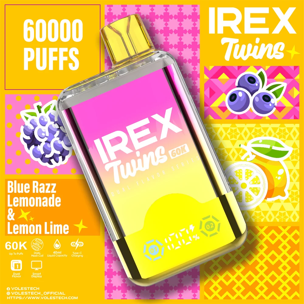 IREX Twins 60K Disposable Vape Dual Flavor 2-in-1