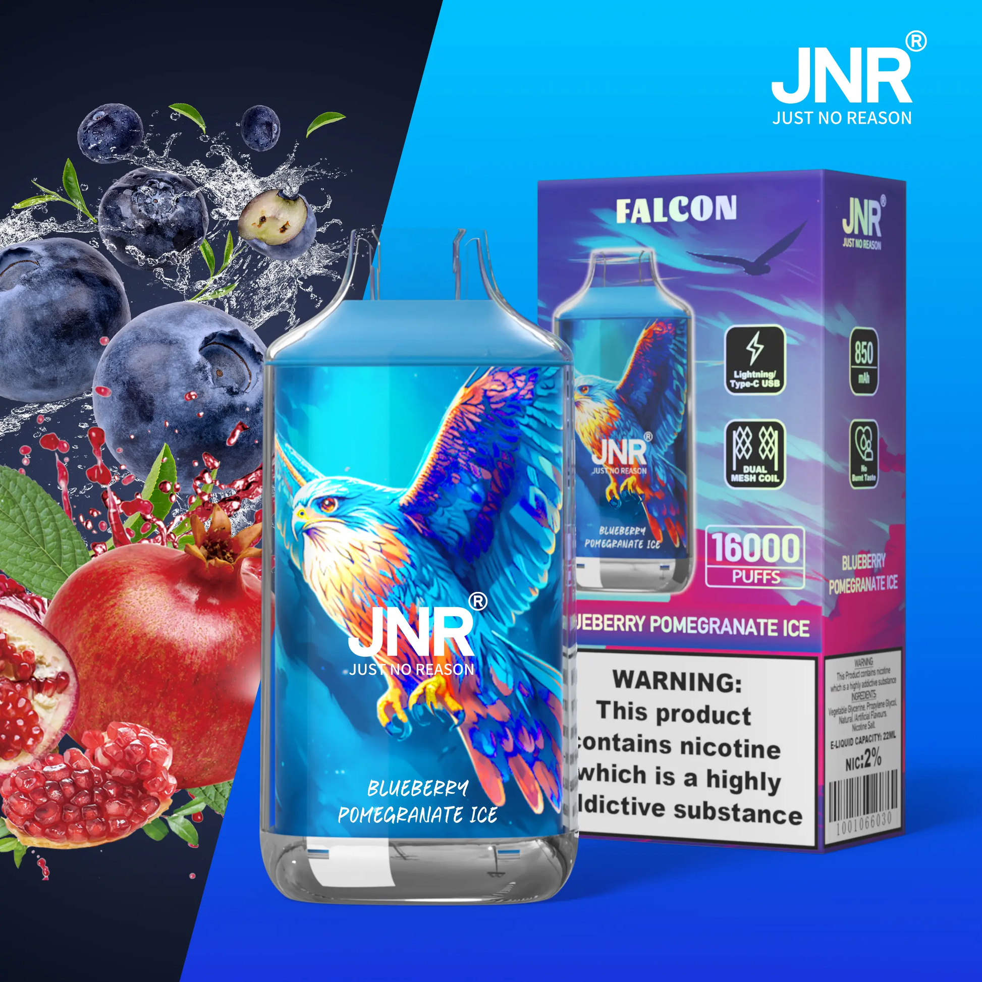 JNR Falcon 16000 Puffs Disposable Vape Wholesale