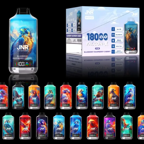 JNR Falcon X 18000 18K Puffs, LED Display, Disposable Vape 661