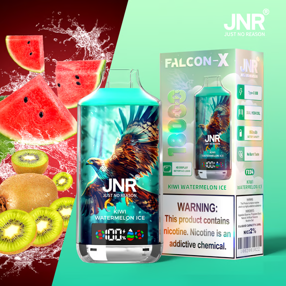JNR Falcon X 18000 Puffs Dual Mesh LED Display 18K Wholesale