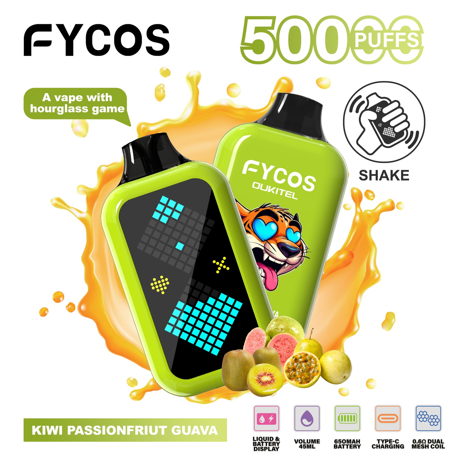 FYCOS Player 50K Puffs, Disposable Vape ( MOQ : 10pcs / Pack )