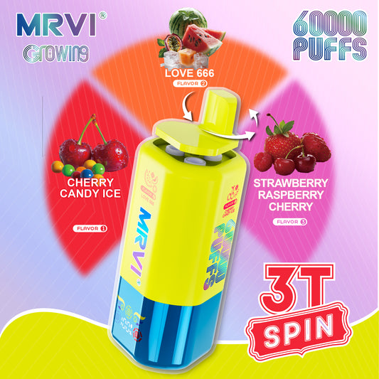MRVI Growing 3in1 / 60K Puffs, Disposable Vape, (Eu Warehouse)