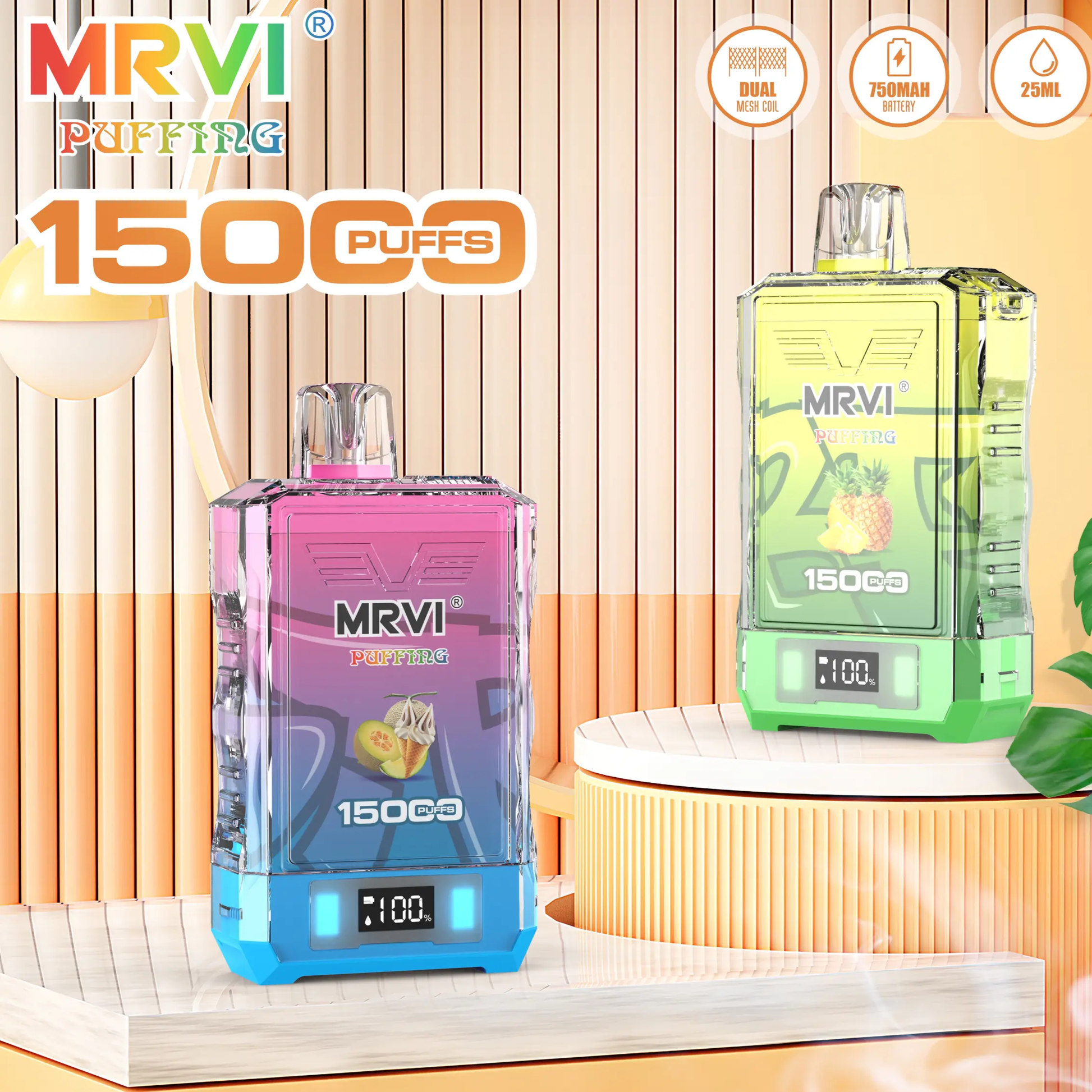 MRVI Puffing 15000 Puffs, Disposable Vape