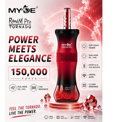 MYDE RandM  Pro 150K, Disposable Vape