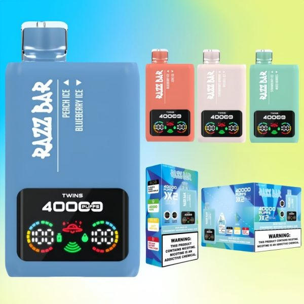 Razz Bar 2in1 Dual Flavour 40K Puffs, 