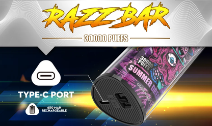 Razz Bar 30000 Puffs, Disposable Vape 