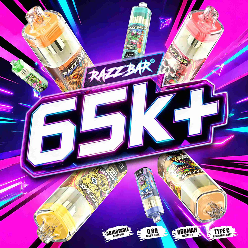 Razz Bar 65000 Puffs, 