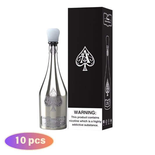 SOLARIS Champagne ARMAND DE BRIGNAC 50000 50K Puffs ACE of Spades, Disposable Vape  (10 pcs)