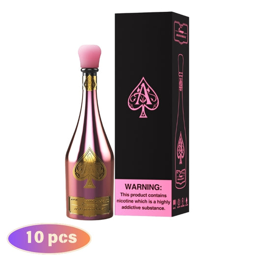 SOLARIS Champagne ARMAND DE BRIGNAC 50000 50K Puffs ACE of Spades, Disposable Vape  (10 pcs)
