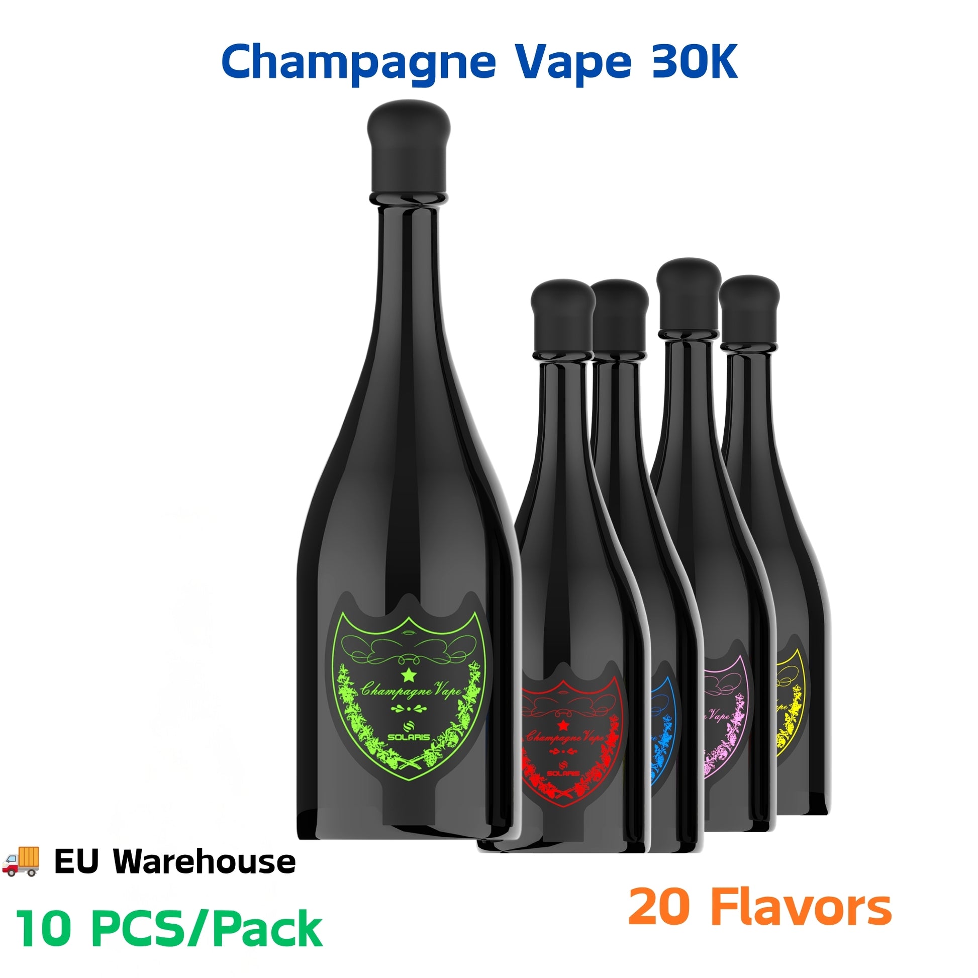 SOLARIS Champagne Vape 30000 30K Puffs, Disposable Vape